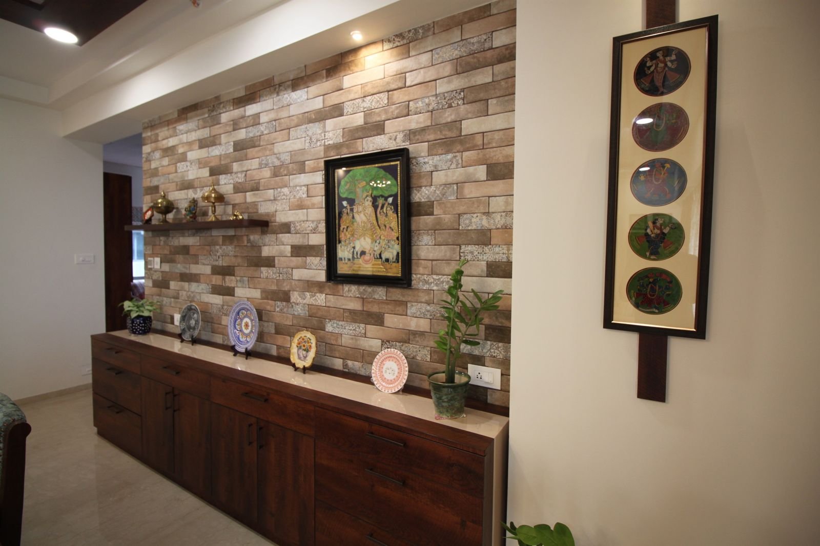 living room interior design in a banglore home