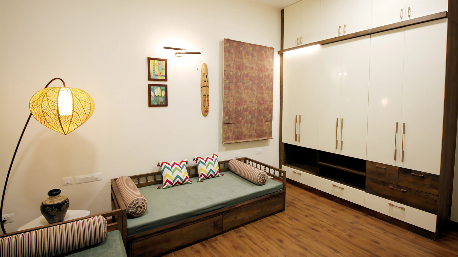 living room cum guest bedroom